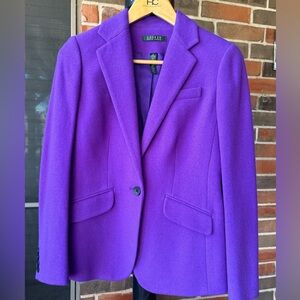 Lauren Ralph Lauren Purple Wool Blazer size 2